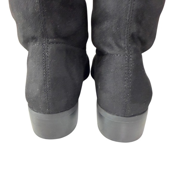Andrea By Charles David Black Suede Over The Knee Boots 5M Fall Winter Chic - Picture 5 of 8